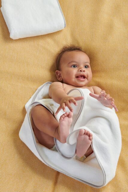 CHRISTY Baby Super Soft Cotton Towel Bale 3 Piece Set in Grey - image 1