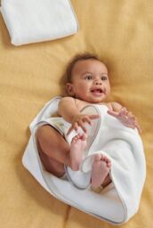 CHRISTY Baby Super Soft Cotton Towel Bale 3 Piece Set in Grey - thumbnail 5