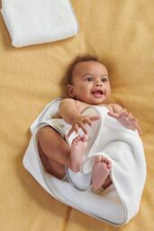 CHRISTY Baby Super Soft Cotton Towel Bale 3 Piece Set in Grey
