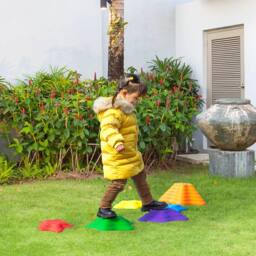 STILVORA 6-Piece Kids Balance Stepping Stones Stackable Design - thumbnail 2