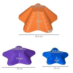 STILVORA 6-Piece Kids Balance Stepping Stones Stackable Design - thumbnail 5