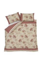 Catherine Lansfield 'Kashmir Paisley' Duvet Set in Nude - Size: Double - thumbnail 5