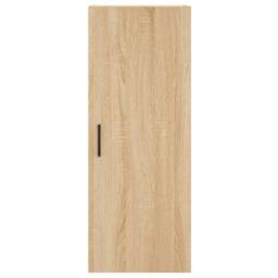 Berkfield Home Highboard Sonoma Oak 34.5x34x180 cm Engineered Wood in Brown - thumbnail 6