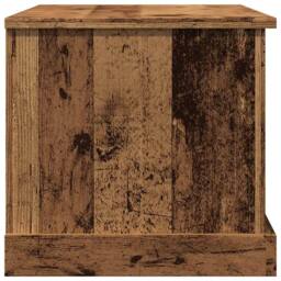Berkfield Home Storage Box Old Wood 70x40x38 cm Engineered Wood in Brown - Size: 70 x 40 x 38 cm - thumbnail 7