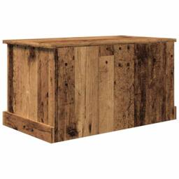 Berkfield Home Storage Box Old Wood 70x40x38 cm Engineered Wood in Brown - Size: 70 x 40 x 38 cm - thumbnail 8