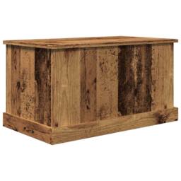 Berkfield Home Storage Box Old Wood 70x40x38 cm Engineered Wood in Brown - Size: 70 x 40 x 38 cm - thumbnail 3