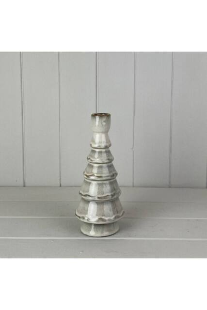 KDMD Glazed Ceramic Candle Holder in Grey - image 1
