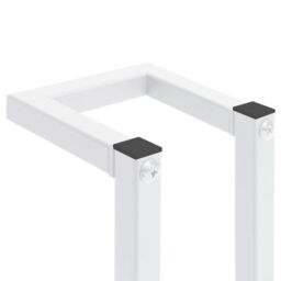 Berkfield Home Towel Rack White 12.5x12.5x60 cm Steel - thumbnail 6