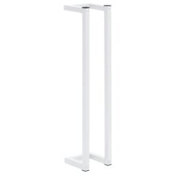 Berkfield Home Towel Rack White 12.5x12.5x60 cm Steel - thumbnail 2