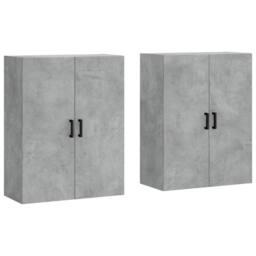 Berkfield Home Wall Mounted Cabinets 2 pcs Concrete Grey 69.5x34x90 cm - thumbnail 3