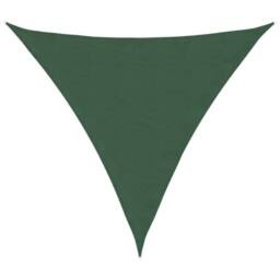Berkfield Home Sunshade Sail Oxford Fabric Triangular 6x6x6 m Dark Green - thumbnail 2