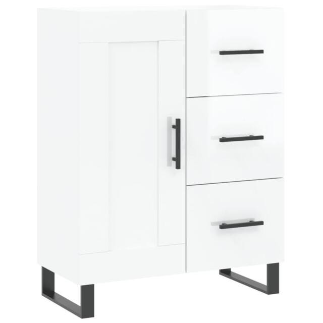 Berkfield Home Sideboard High Gloss White 69.5x34x90 cm Engineered Wood - image 1
