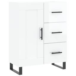 Berkfield Home Sideboard High Gloss White 69.5x34x90 cm Engineered Wood - thumbnail 1