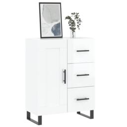 Berkfield Home Sideboard High Gloss White 69.5x34x90 cm Engineered Wood - thumbnail 3