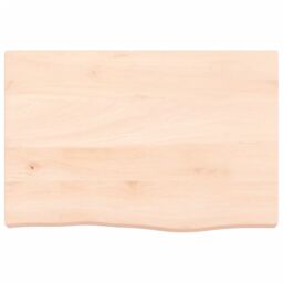 Berkfield Home Wall Shelf 60x40x(2-6) cm Untreated Solid Wood Oak in Brown - thumbnail 2