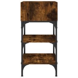 Berkfield Home Bedside Tables 2 pcs Smoked Oak 35x34.5x70 cm Engineered Wood in Brown - thumbnail 6