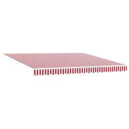 Berkfield Home Manual Retractable Awning Red & White Stripe 400x350 cm - thumbnail 5