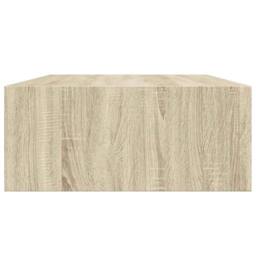 Berkfield Home Elegant Wall-mounted Drawer Shelves 2 pcs Oak 40x23.5x10cm MDF in Light Tan - Size: 40x23.5x10 cm - thumbnail 8