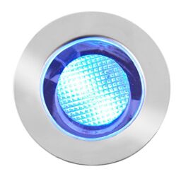 Loops IP67 Decking Plinth Light Kit 10x 0.45W Blue Round Garden Lamps Outdoor Rated - thumbnail 3
