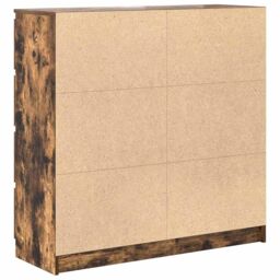 Berkfield Home Sideboard Smoked Oak 100x35x99 cm Engineered Wood in Brown - Size: 100 x 35 x 99 cm - thumbnail 8