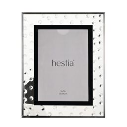 "Hestia Diamante Scatter 5 X 7"" Glass Photo Frame in Clear"