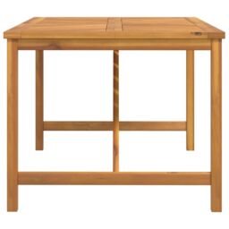 Berkfield Home Garden Dining Table 150x90x74 cm Solid Wood Acacia in Brown - Size: 150 x 90 x 74 cm - thumbnail 4
