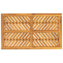 Berkfield Home Garden Dining Table 150x90x74 cm Solid Wood Acacia in Brown - Size: 150 x 90 x 74 cm - thumbnail 5