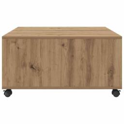 Berkfield Home Coffee Table Artisan oak 75 x 75 x 38 cm Engineered wood in Brown - thumbnail 6
