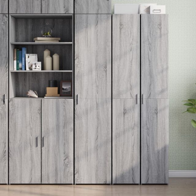 Berkfield Home Highboard Grey Sonoma 40x42.5x185 cm Engineered Wood - image 1