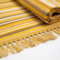 KDMD Sunrise Oranges Small Rag Rug 50x90cm -Premium Quality, Vibrant Accent in Orange - Size: Medium - thumbnail 2
