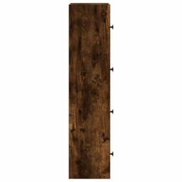 Berkfield Home Bookcase Smoked Oak 40x24x102 cm Engineered Wood in Brown - Size: 40 x 24 x 102 cm - thumbnail 6