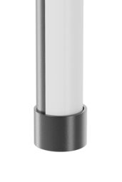 Living and Home 360 Degree Rotatable LED Straight Wall Light White Light 100cm with Wire in Black - thumbnail 6