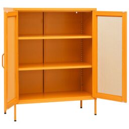 Berkfield Home Storage Cabinet Mustard Yellow 80x35x101.5 cm Steel - thumbnail 4