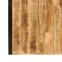 Berkfield Home Beautiful Dining Table Solid Rough Mango Wood 180 cm in Brown - thumbnail 6