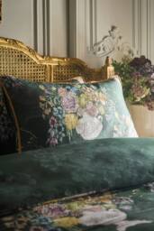 Laurence Llewelyn-Bowen 'Tuscan Holiday' 100% Cotton Duvet Cover Set in Green - Size: Double - thumbnail 2