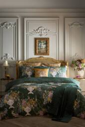 Laurence Llewelyn-Bowen 'Tuscan Holiday' 100% Cotton Duvet Cover Set in Green - Size: Double - thumbnail 5