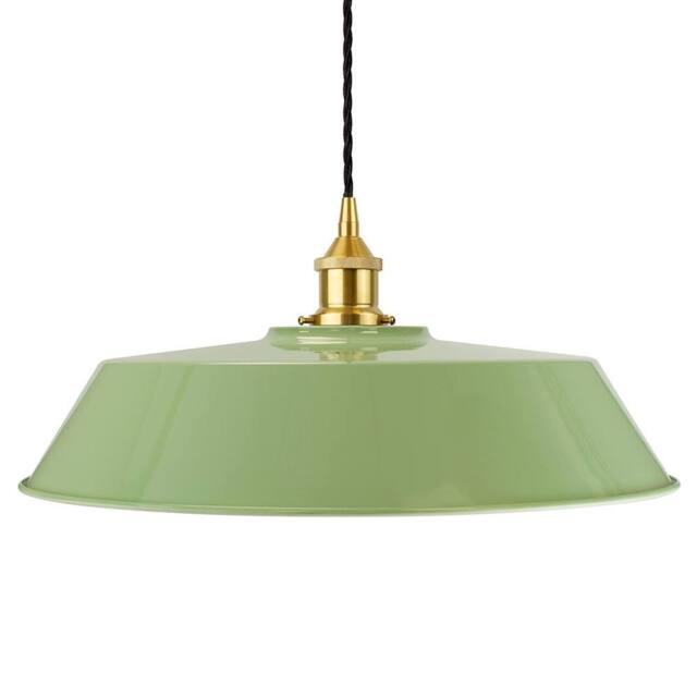 SE Home Mint Green Large Chancery Pendant Light - Polished Brass - image 1
