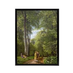 "Artery8 PC Skovgaard Beech Wood in May Zealand Landscape Framed Canvas Art in Green - Size: W12"" x H16""" - thumbnail 1