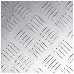 Berkfield Home Stylish Aluminium Checker Plates 4 pcs Anti-Slip 20x20 cm in Silver - Size: Medium - thumbnail 5