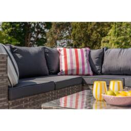 Furniture Maxi Vancouver 5 Seater Rattan Corner Sofa Patio Set in Grey - thumbnail 6