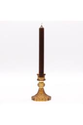 KDMD Vintage Amber Dinner Candle Holder - Antique Style, Warm Ambiance - thumbnail 2