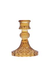 KDMD Vintage Amber Dinner Candle Holder - Antique Style, Warm Ambiance - thumbnail 1