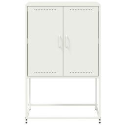 Berkfield Home TV Cabinet White 68x39x60.5 cm Steel - thumbnail 6