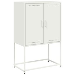 Berkfield Home TV Cabinet White 68x39x60.5 cm Steel - thumbnail 2