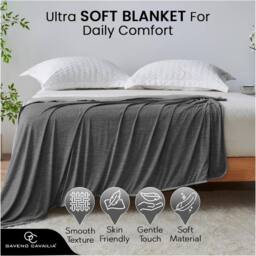 GAVENO CAVAILIA Cooling Blanket in Charcoal - Size: 200 cm x 240 cm - thumbnail 3