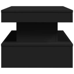 Berkfield Home Coffee Table with LED Lights Black 90x50x40 cm - Size: 90 x 50 x 40 cm - thumbnail 8