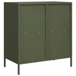 Berkfield Home Sideboard Olive Green 68x39x73.5 cm Cold-rolled Steel - thumbnail 7