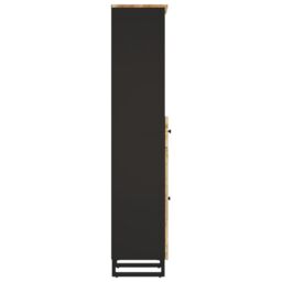 Berkfield Home Bathroom Cabinet 38x33x160 cm Solid Wood Mango in Brown - Size: 38 x 33 x 160 cm - thumbnail 5