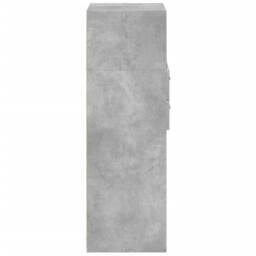 Berkfield Home Highboard Concrete Grey 45x42.5x124 cm Engineered Wood - thumbnail 5
