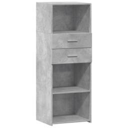 Berkfield Home Highboard Concrete Grey 45x42.5x124 cm Engineered Wood - thumbnail 3